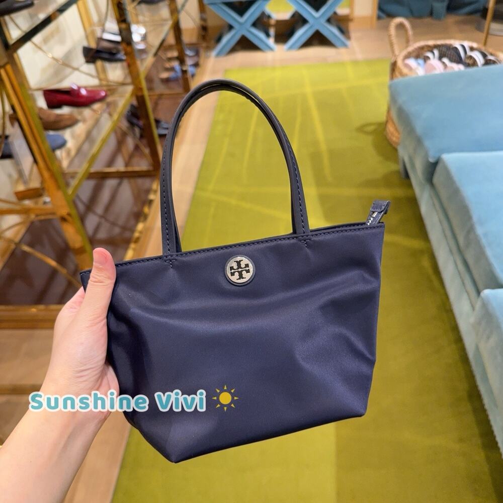 NWT Tory Burch Nylon Mini Tote Crossbody 167913 Navy